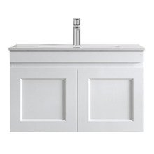 Hampton 750mm Satin White Wall Hung Single Vanity